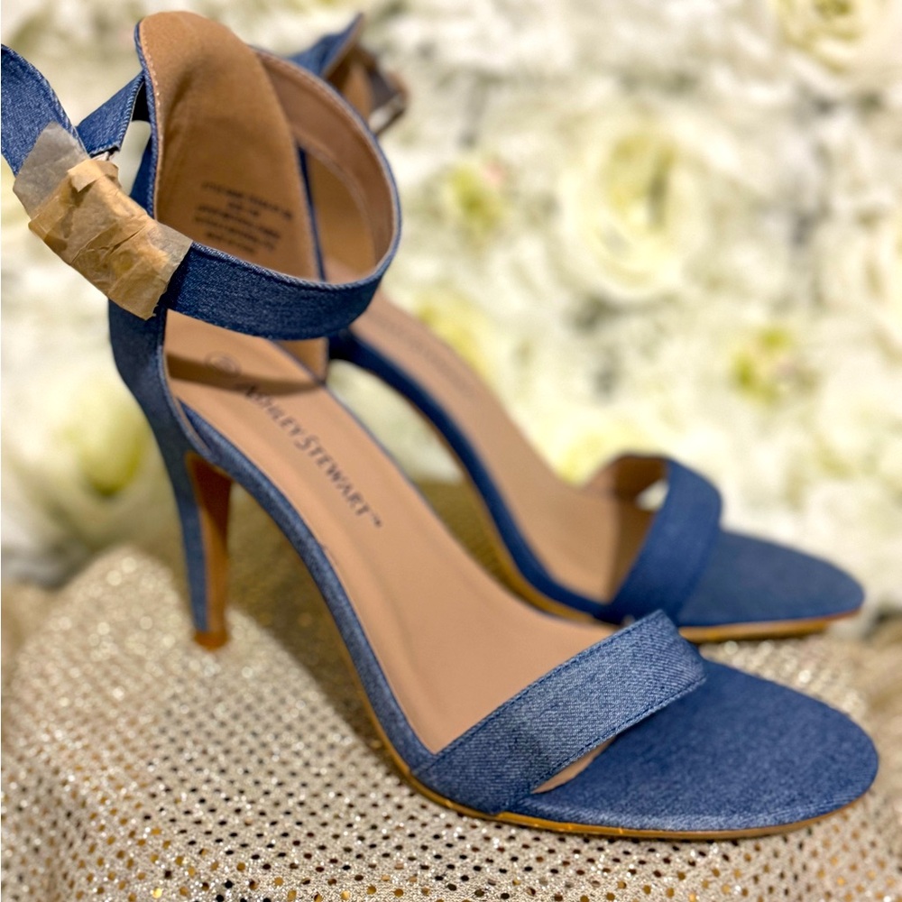Ashley Stewart Denim Heels